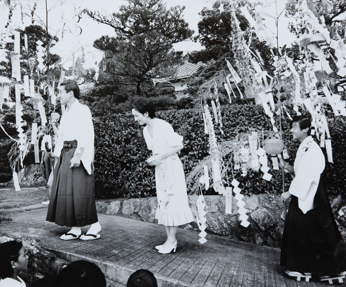 地元の祇園祭に参加されたご一家（昭和52年）