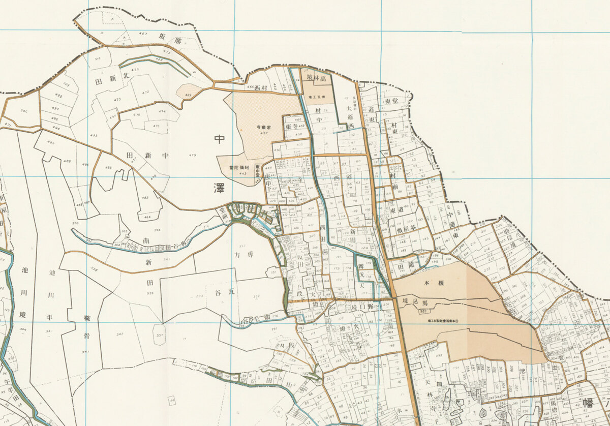 「浜松市全図」より一部転載（大正7年作成／浜松市立賀茂真淵記念館蔵）